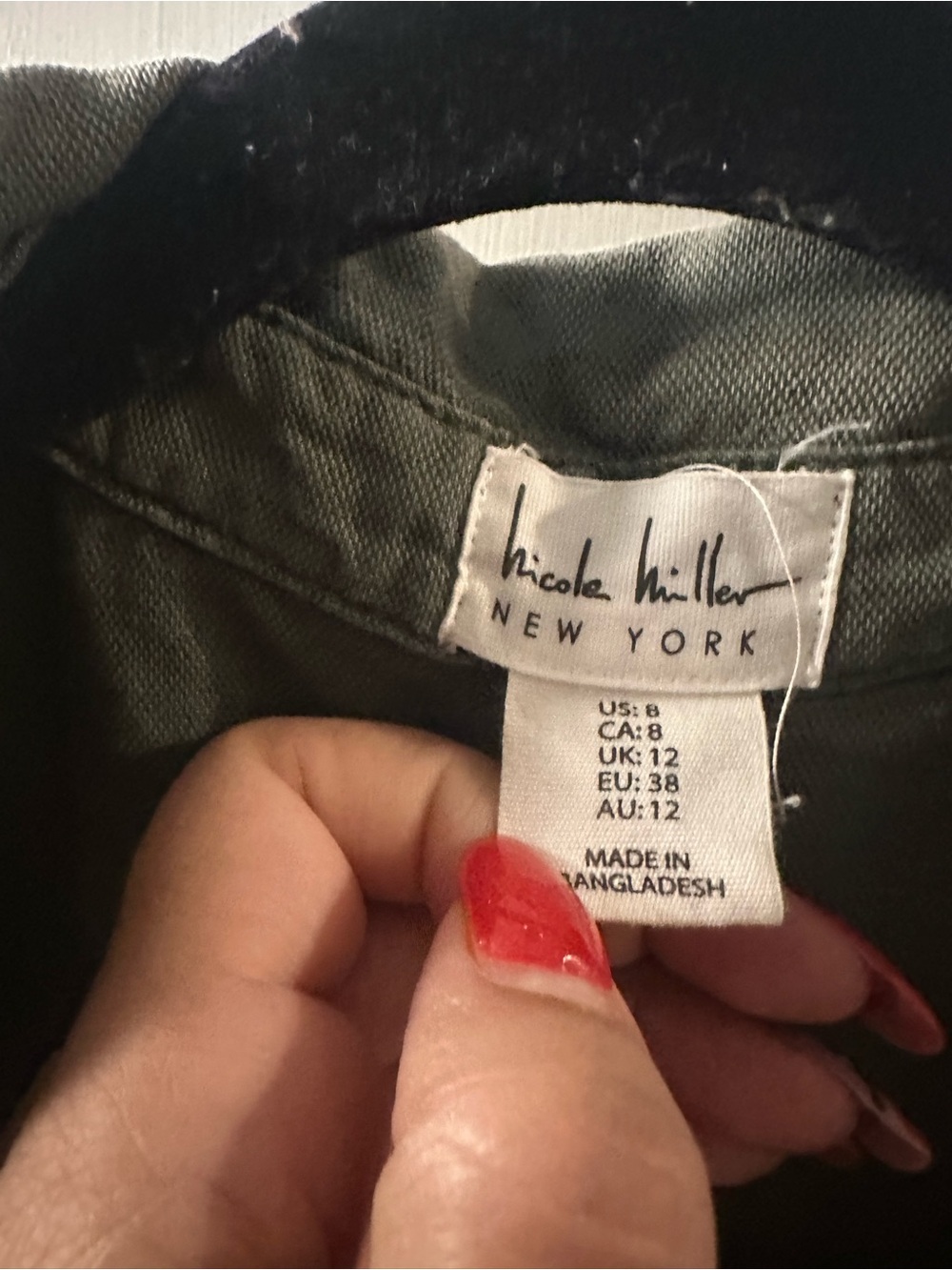 Nicole Miller New York Olive Green Summer Romper